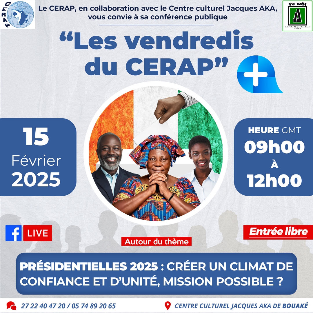 🔵 INVITATION AU VENDREDI DU CERAP(+) - 1er ÉDITION INTÉRIEURE  🔵