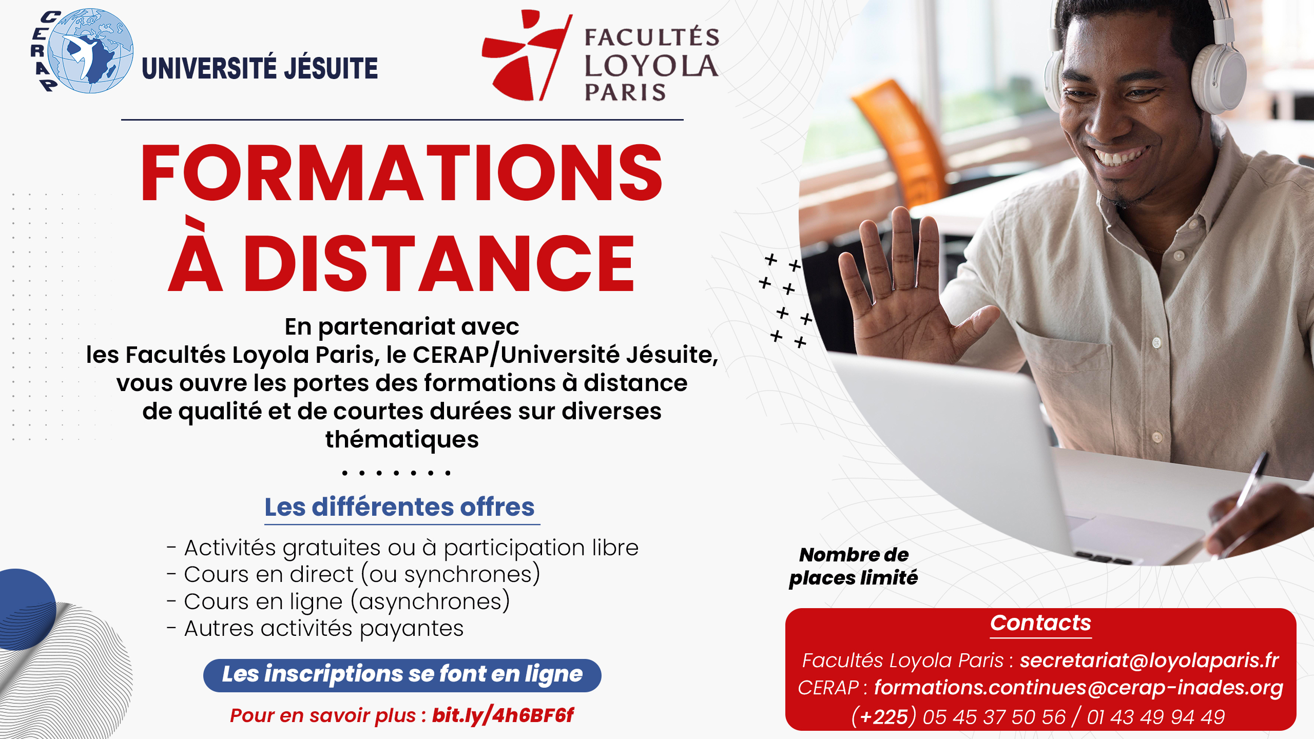 FORMATIONS À DISTANCE _ CERAP/UJ x LES FACULTÉS LOYOLA PARIS