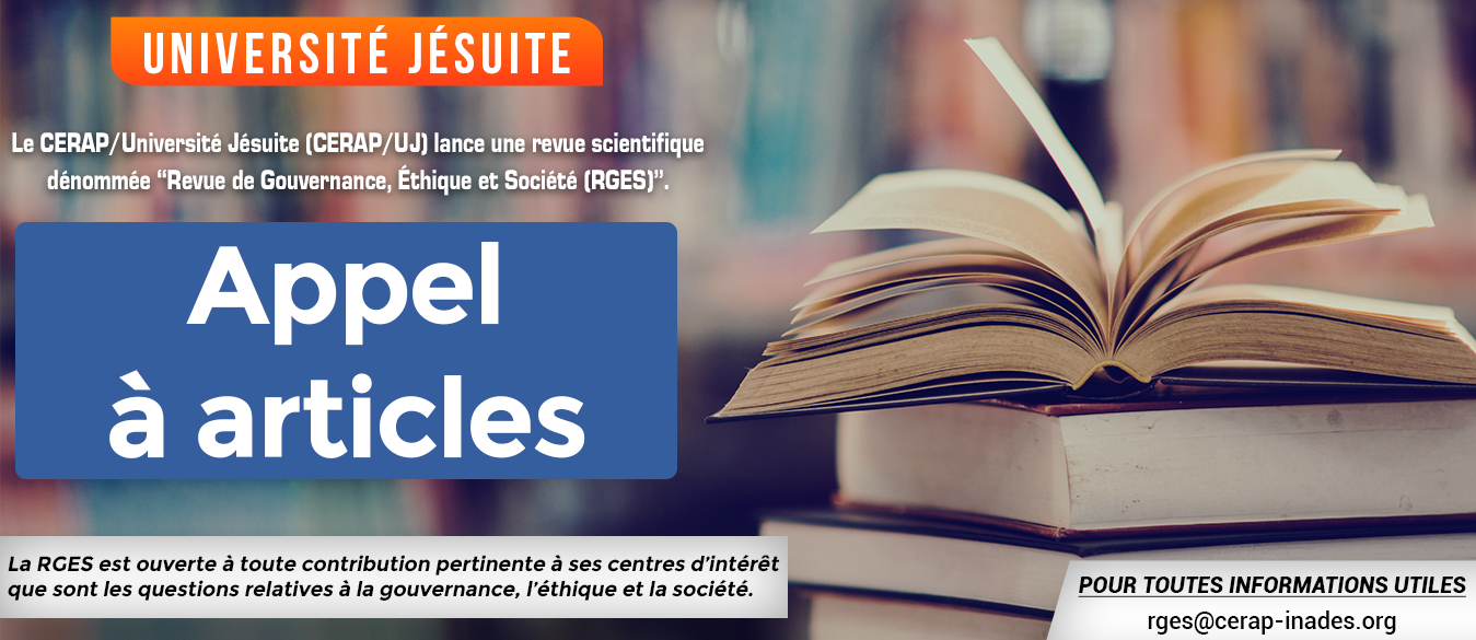 Revue de Gouvernance, Éthique et Société (RGES) - Appel à articles