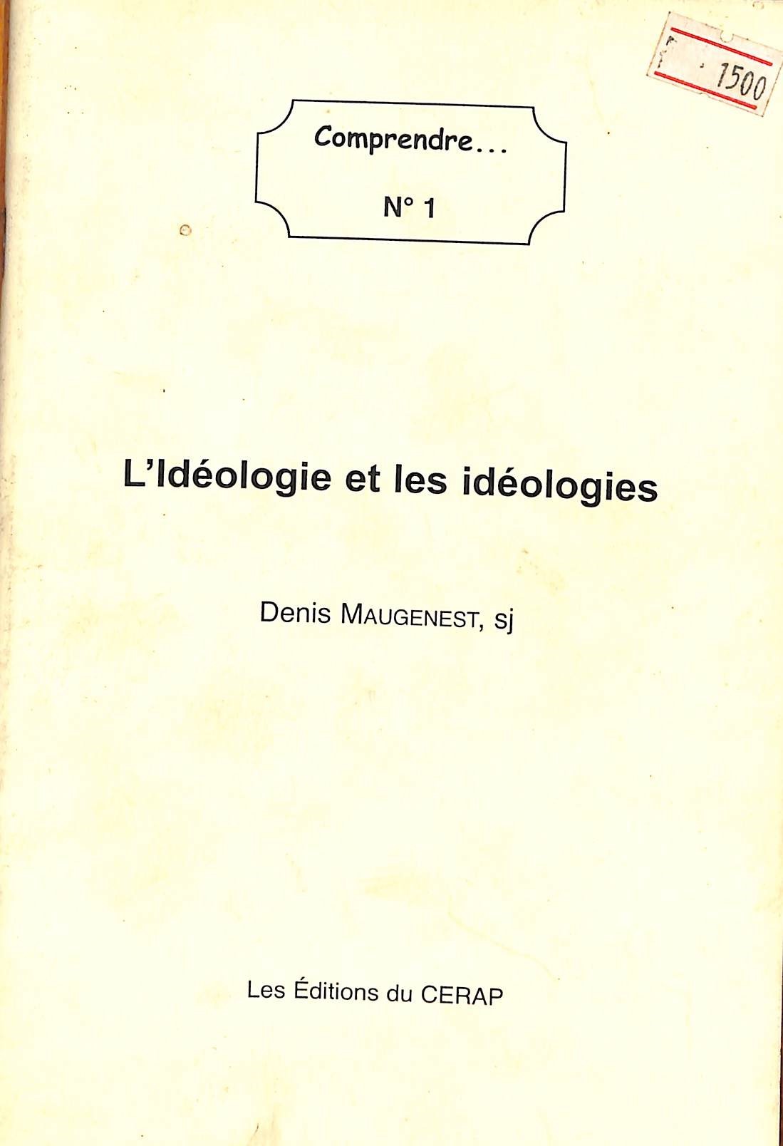 L'Idéologie et les idéologies