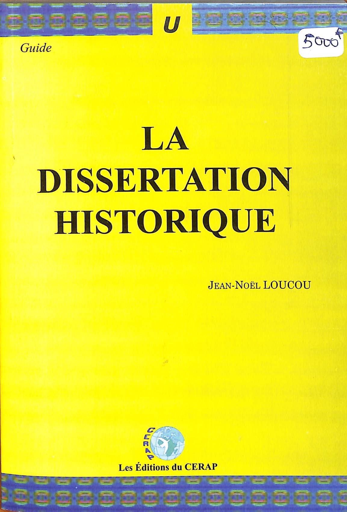 La Dissertation Historique