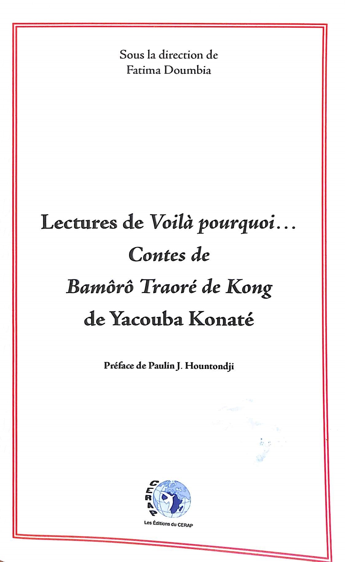 Lecture de voilà pourquoi...Contes de Bamôrô Tr...