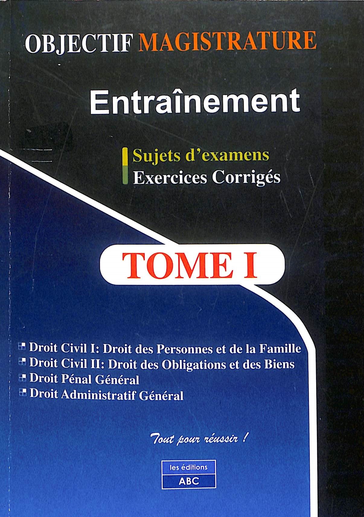 Couverture de  OBJECTIF MAGISTRATURE TOME 1