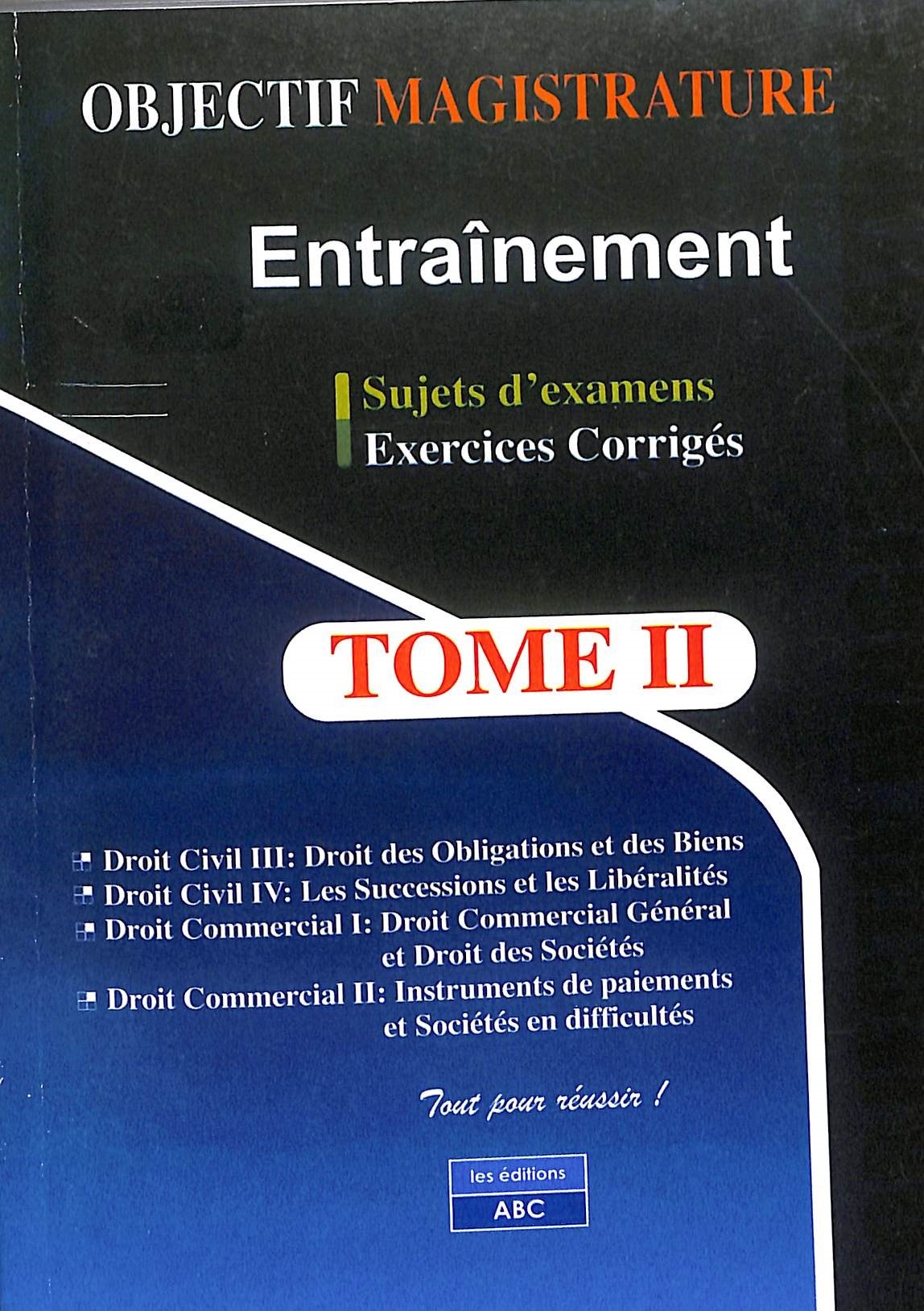 Couverture de  OBJECTIF MAGISTRATURE TOME 2